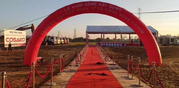 Lễ khởi công xây dựng trường đại học quản lý và công nghệ Tp HCM tại Quận 2